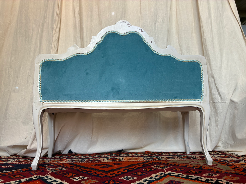 Thumbnail: Vintage French Window Seat 2 Seater Bench 