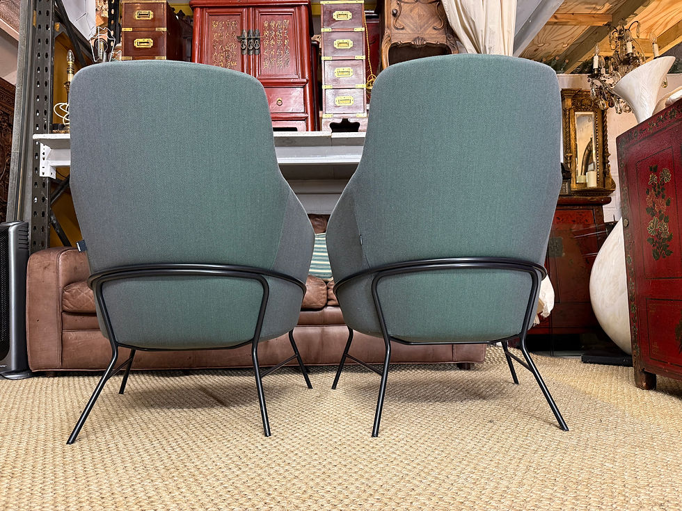 Thumbnail: Pair of Frovi Office Armchairs Reception Waiting Chairs
