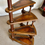 Thumbnail: Antique Victorian Mahogany Leather Brass Library Steps Step Ladder 