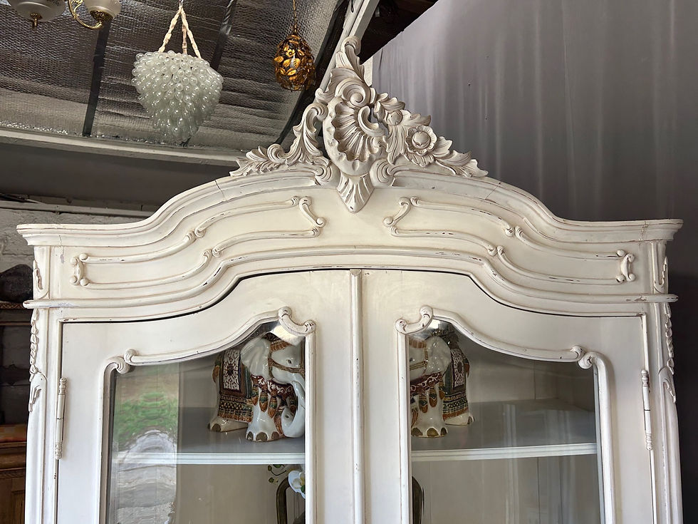 Thumbnail: Antique Style French Armoire Display Case Bookcase