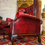 Thumbnail: Chesterfield wingback armchair Red Oxblood Leather Buttoned Chair 