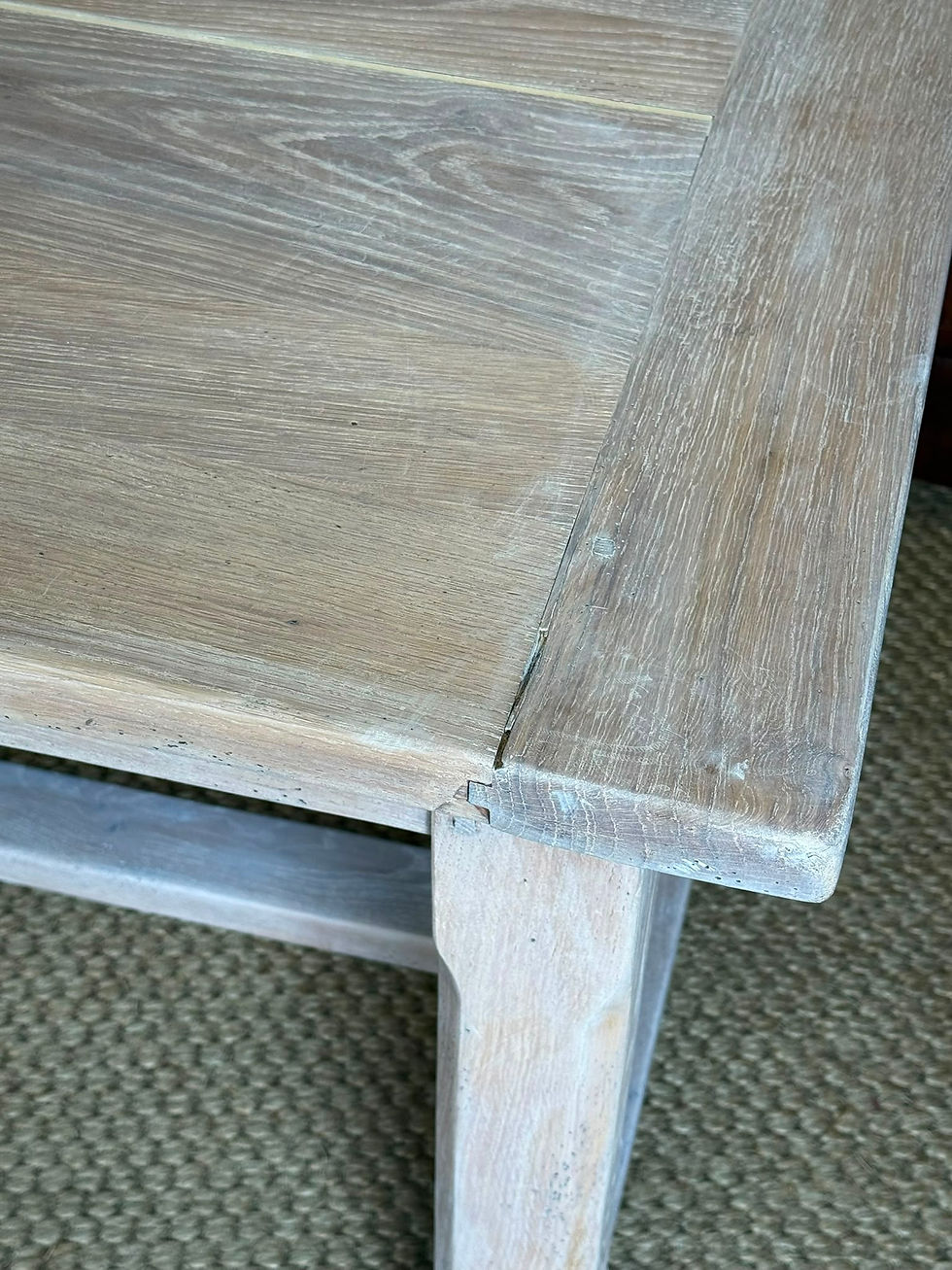Thumbnail: Beautiful Country Farmhouse Limed Dining Table