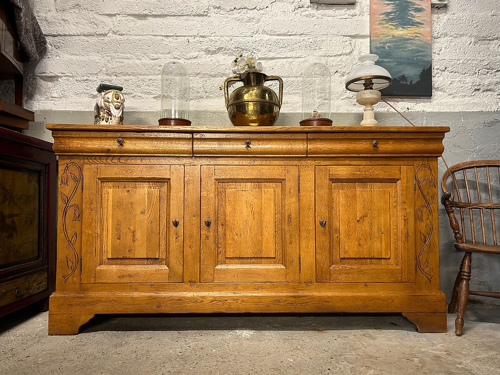 Thumbnail: Large French Oak Sideboard