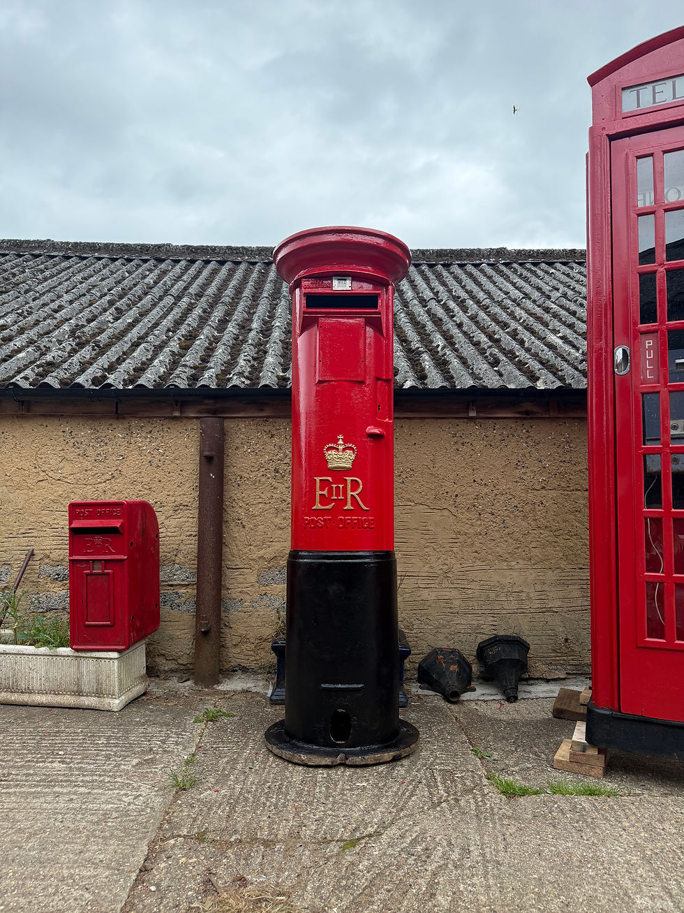 Thumbnail: Genuine Elizabeth II Pilar Postbox Cast Iron Letter Box Post Office Memorabilia 