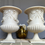 Thumbnail: Pair of Faux Marble Urns Garden Planters