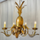 Thumbnail: Gold Pineapple Pendant Chandelier by Graham and Green