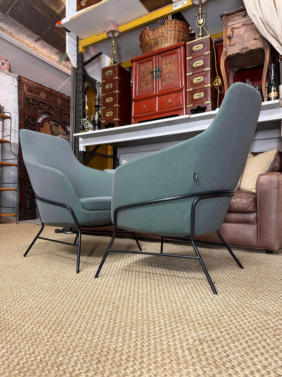 Thumbnail: Pair of Frovi Office Armchairs Reception Waiting Chairs