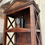 Thumbnail: Hardwood Indian Bookcase Rustic Wood Shelves 