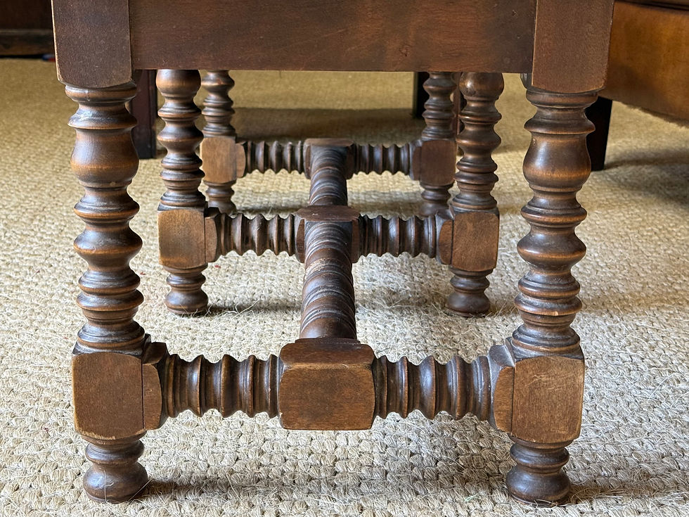 Thumbnail: Brass topped Coffee Table Footstool Riveted Metal Topped Side table 