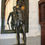 Thumbnail: Large Labor French Antique Spelter Figure Bronze Sculpture 