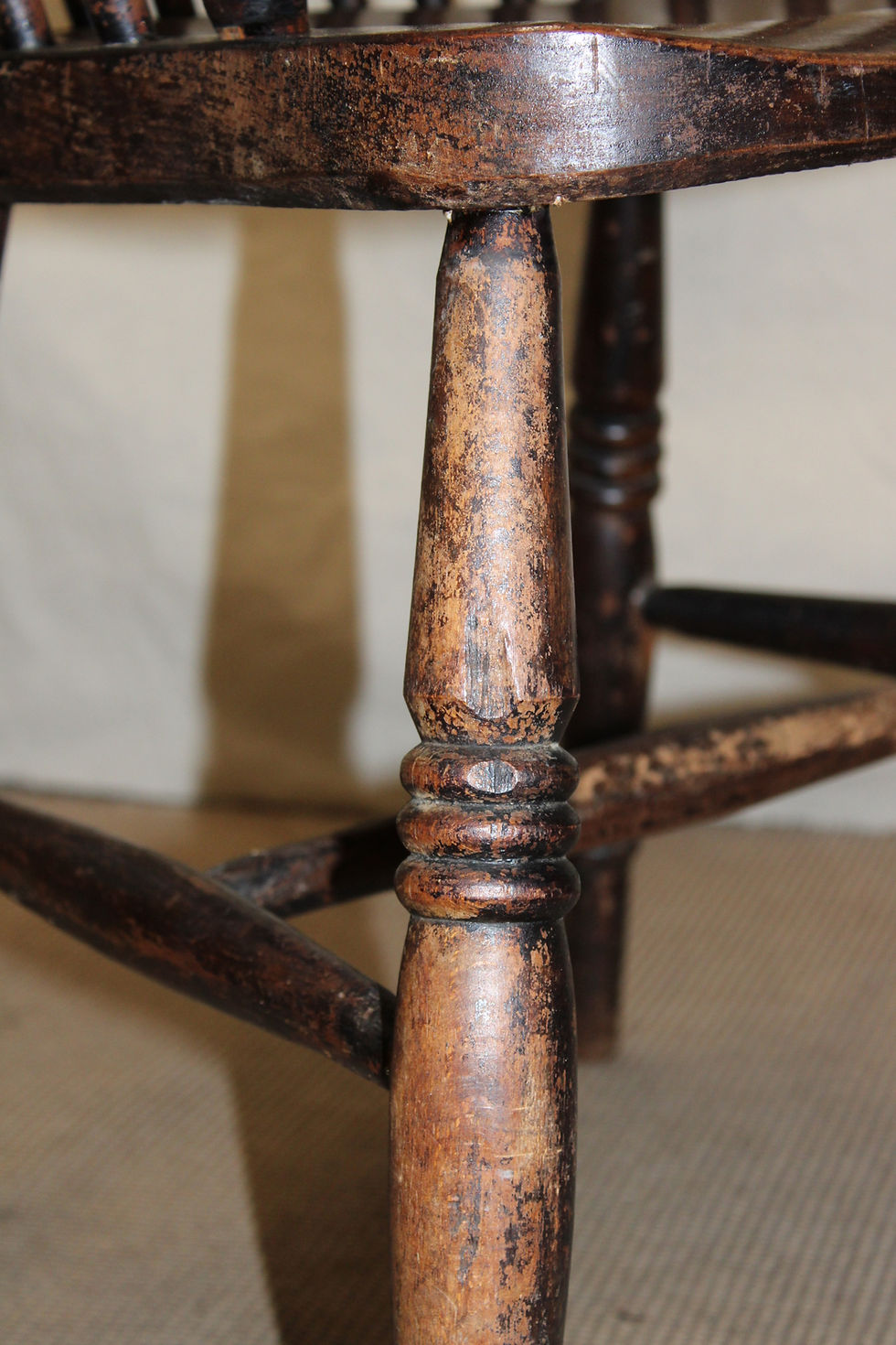 Thumbnail: Antique Windsor Beech And Elm Windsor Armchair Chair Victorian Accent Chair