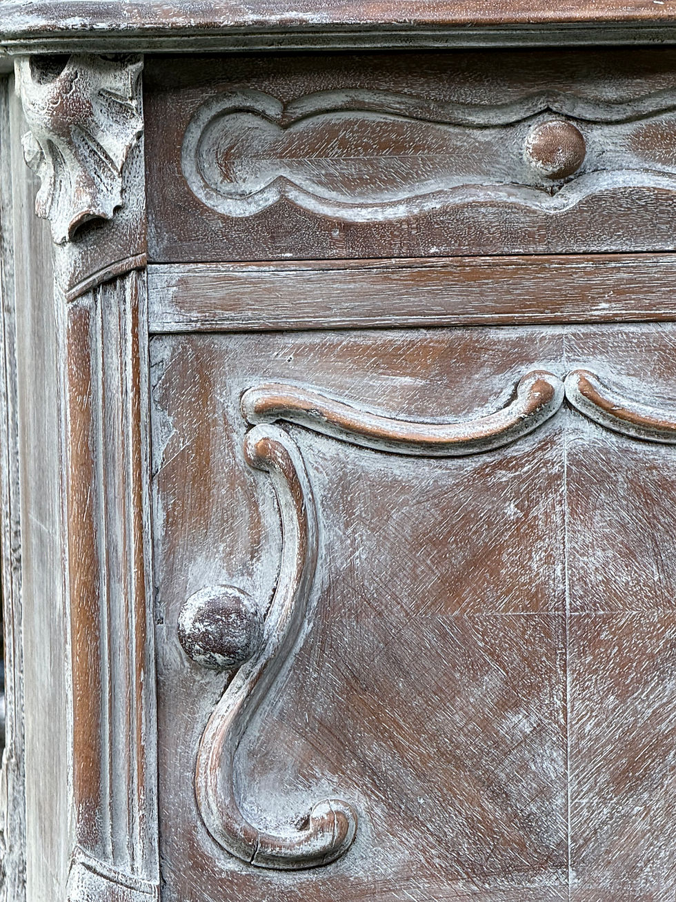 Thumbnail: Pair of French Antique Bedside Tables Marble Topped Side Cabinets