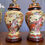 Thumbnail: Pair Vintage Handpainted Japanese Oriental Horse Lamps  Table Lamps
