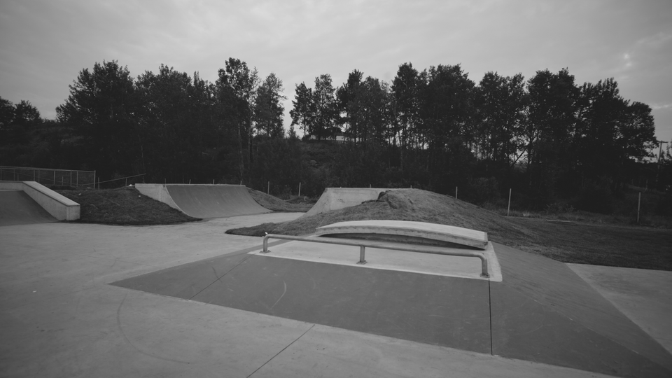 Nisichawayasihk Cree Nation, Nelson House, Manitoba, Canada outdoor concrete Skatepark built by Drop In Skateparks in 2023. Bringing Communities Together. 3D skatepark images and renderings. Skatepark design process. Skatepark design consultation.