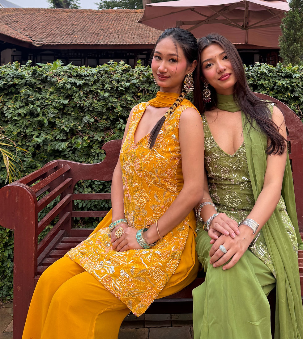 yellow and green