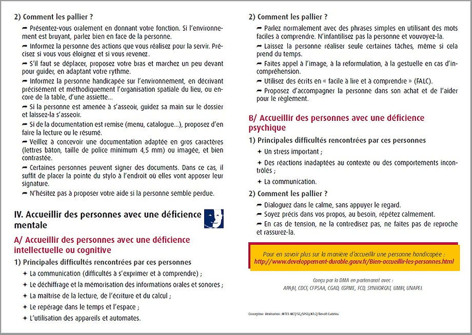Sensibilisation accueil personnes handicapées Apivet formation