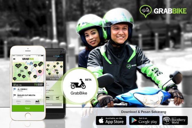 Grab Taxi Now in Indonesia