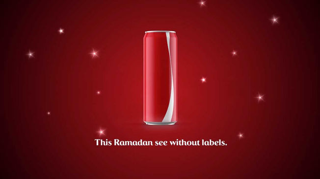 Coca-Cola without a label asks Muslims to fight prejudice on Ramadan
