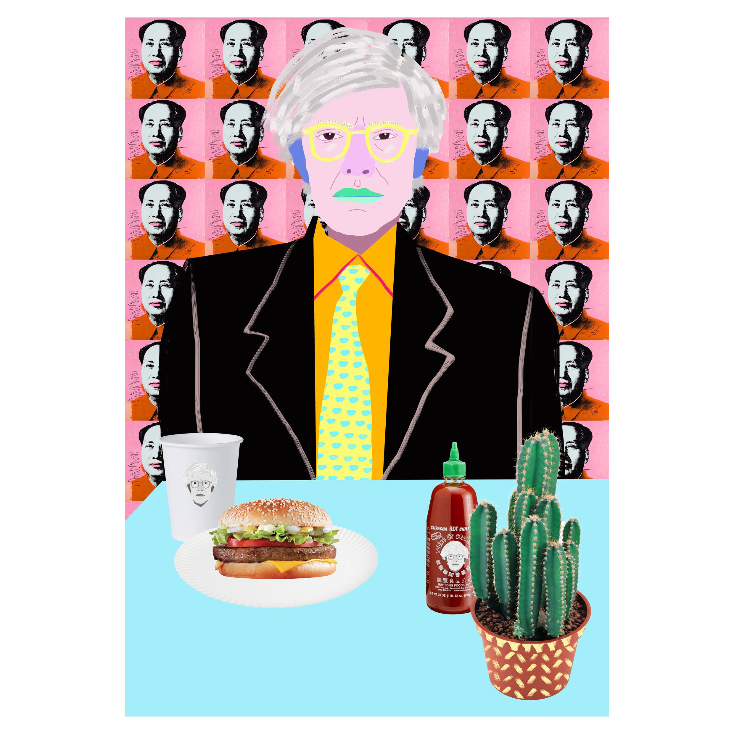 Warhol Burger. So Hot Right Mao.