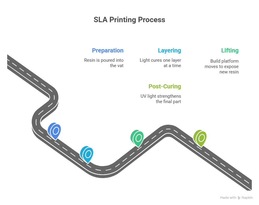 SLA Printing Process