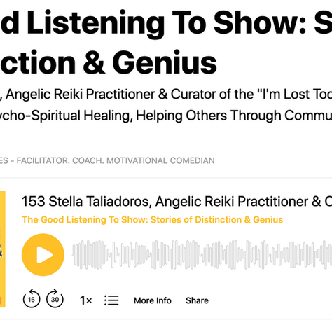 The Good Listening To Show: Stories of Distinction & Genius