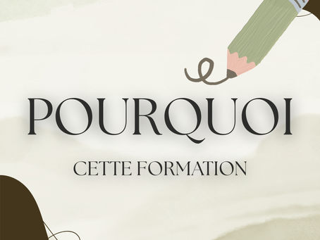 les raisons qui m'ont poussé à choisir cette formation