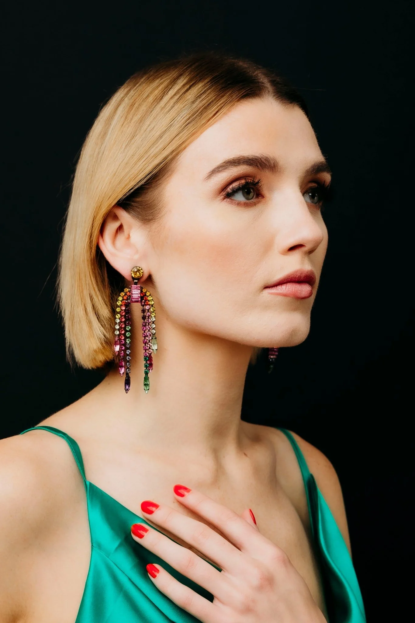 Meredith Earrings Elizabeth Cole Glitter Gold Jewelry Co