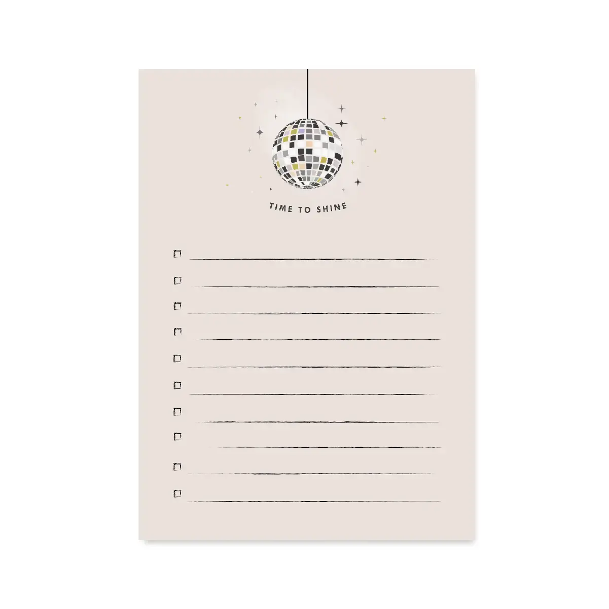 Time to Shine Notepad - Ginger P. Designs