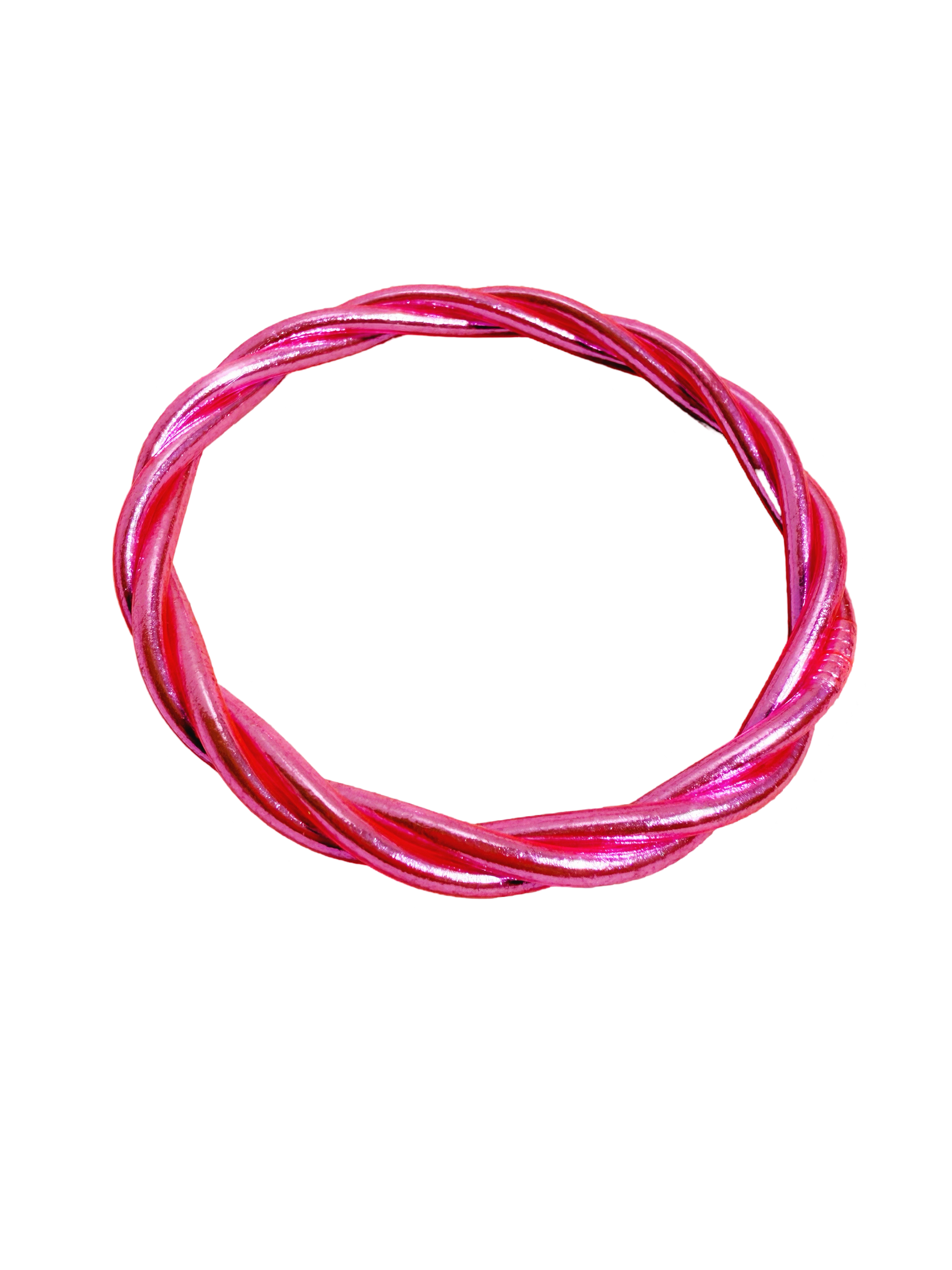 Delphi Rope Bangle - Neon Pink