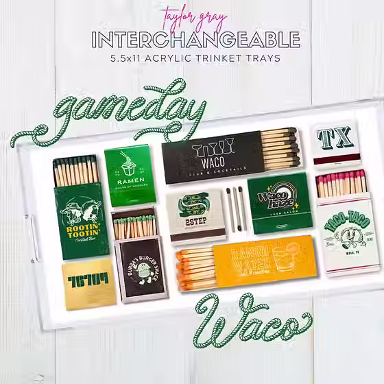 Game Day - Waco Trinket Tray Inserts - Taylor Gray