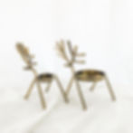 Thumbnail: Gold Stick Reindeer Tea Light Holder