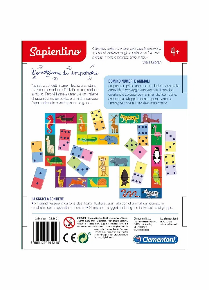 Miniatura: Sapientino Domino numeri e animali