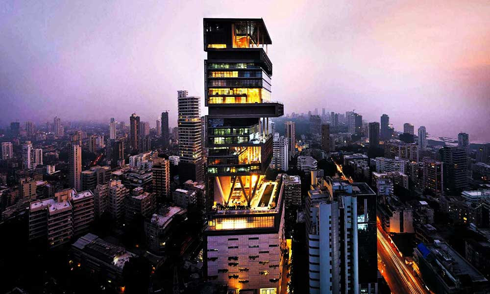 Antilia - The Ambani Residence , Mumbai , India