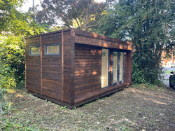 5m x 3m Redwood Pine with a Dark Oil Stain