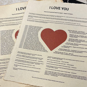 I Love You Scroll