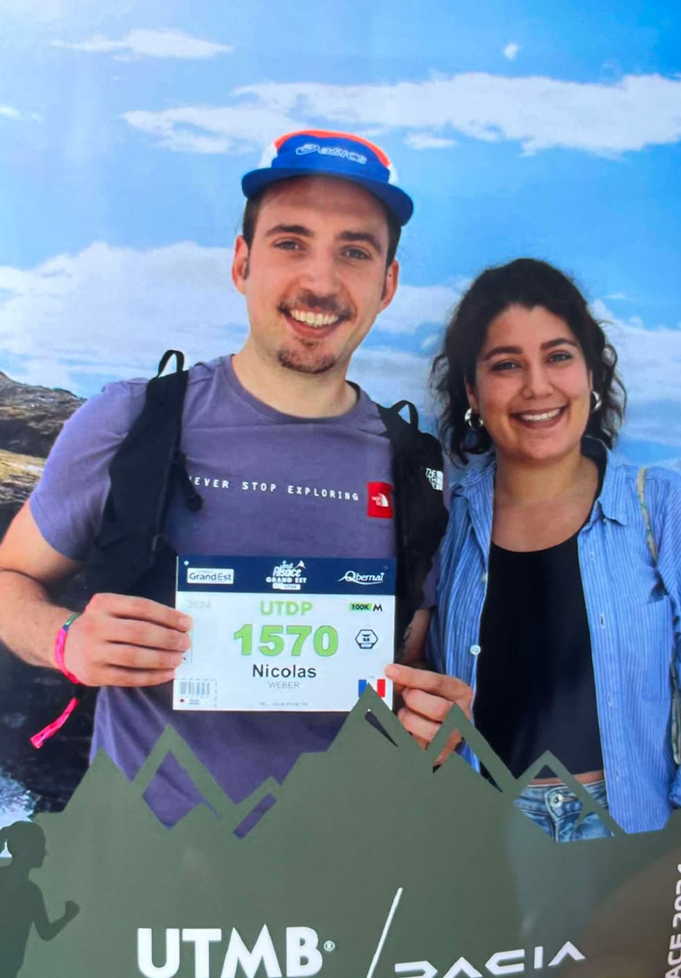 AU photomaton du village UTMB