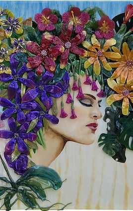 Epoxy Resin and Mixed media
