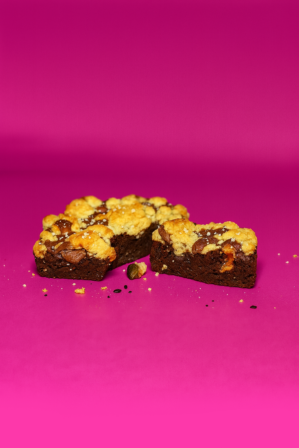 Brookie chocolat noir - éclats de noisette