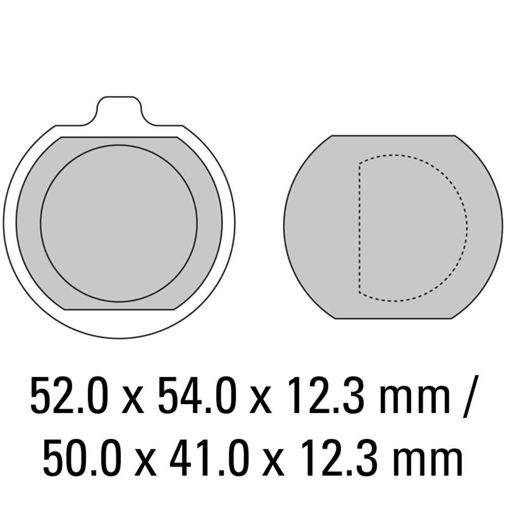 FERODO BRAKE DISC PAD SET - FDB132 P PLATINUM COMPOUND