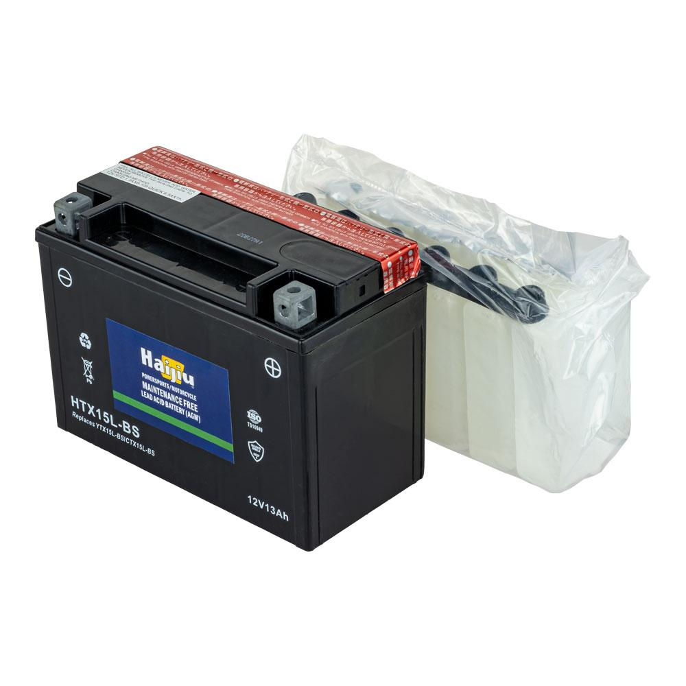 HAIJIIU HTX15L-BS BATTERY 12V MF 14AH