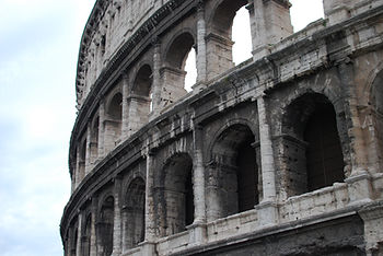 Rome Colosseum at an angle