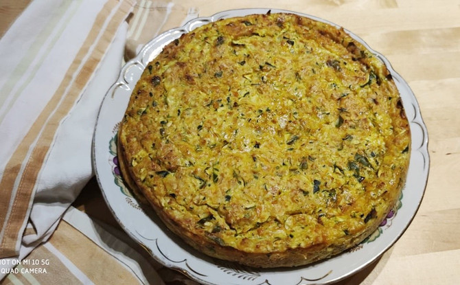 ЗАПЕКАНКА ИЗ ЦУККИНИ И БАТАТОВ С РИКОТТОЙ 🥘