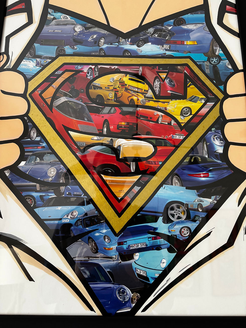 Miniature : Superman vs Porsche 