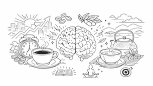 健康サロンが解説｜コーヒーとお茶のカフェインはなぜ効き方が違う？最新研究からわかる選び方