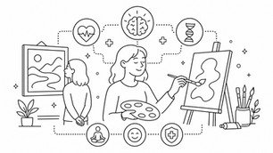 健康サロンが解説する芸術と健康｜美術鑑賞と創作活動がもたらすメンタル・脳への効果