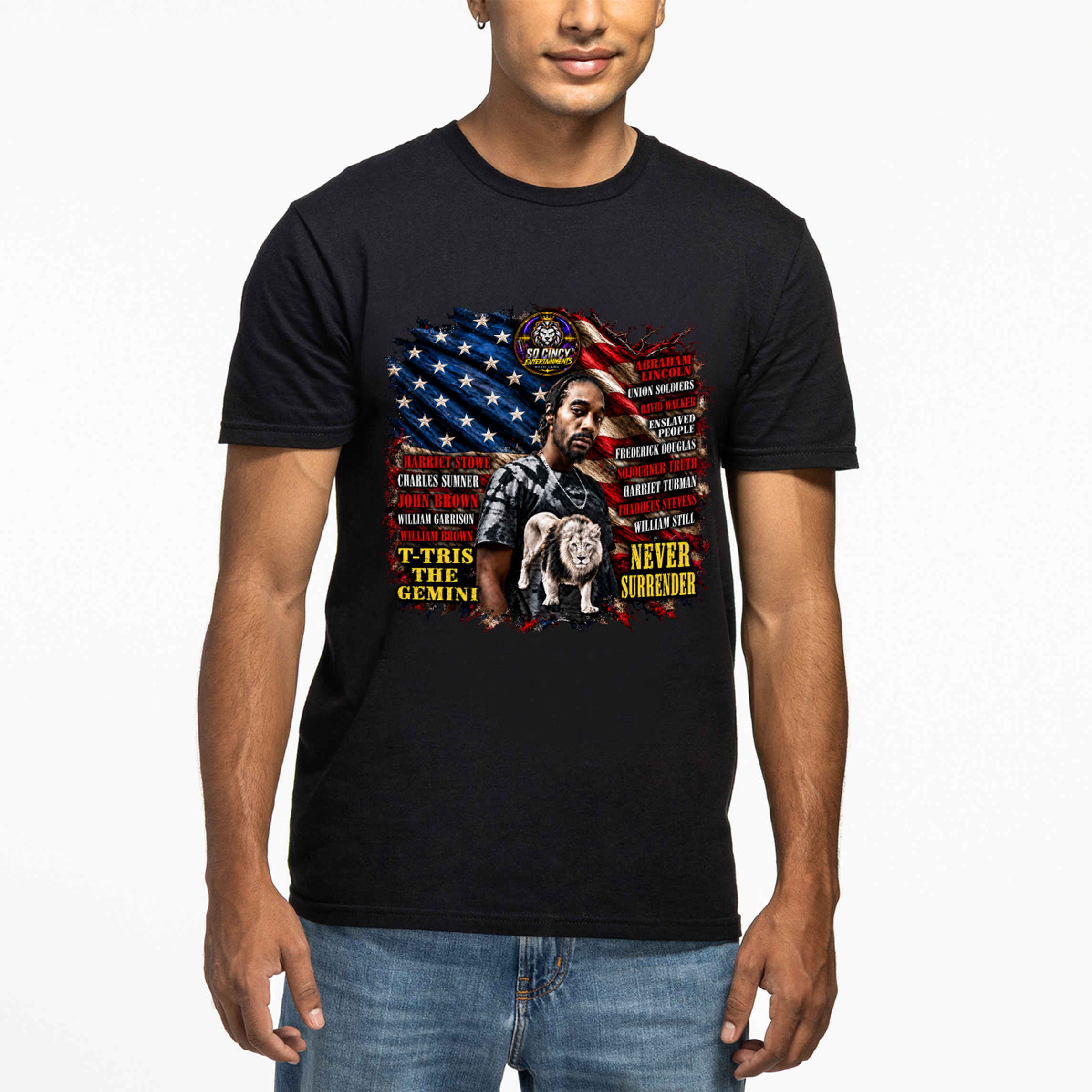 NEVER SURRENDER FREEDOM T‑SHIRT