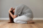 A woman suffering from anxiety