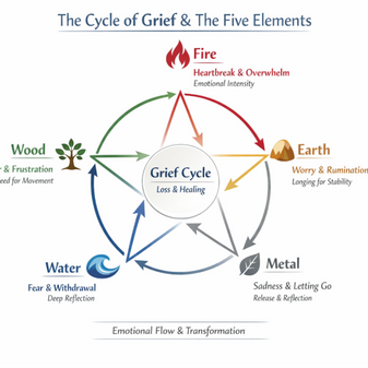 The Cycle of Grief: Understanding Loss Through the Wisdom of the Five Elements