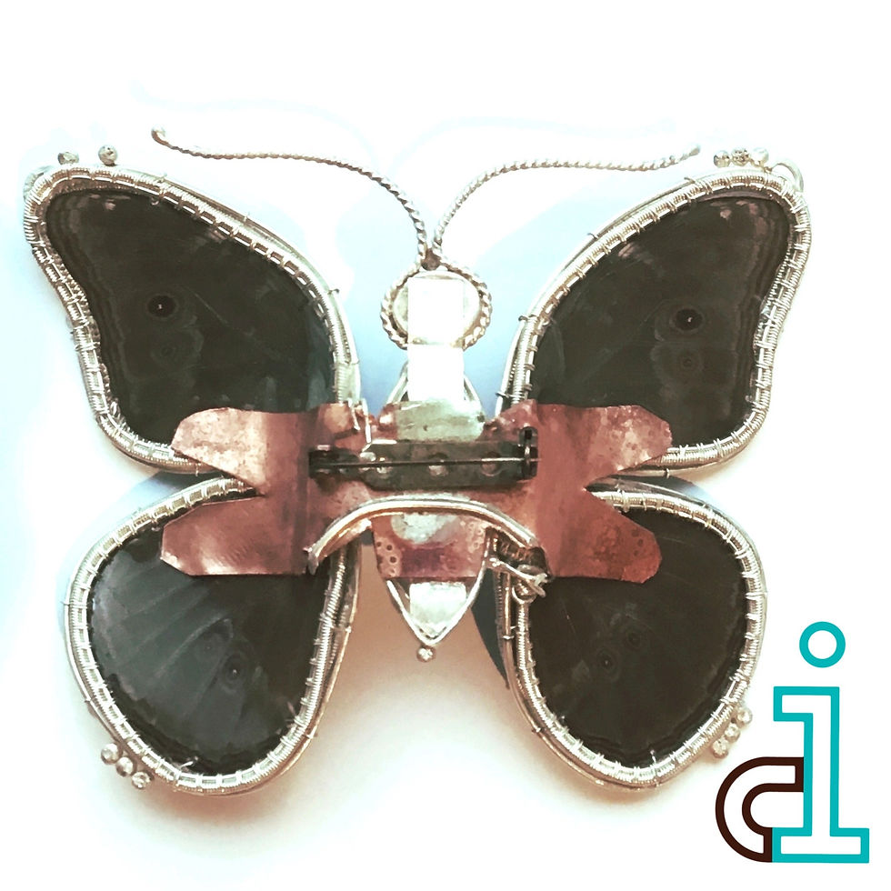 Thumbnail: Iridescent Butterfly Pin/Necklace
