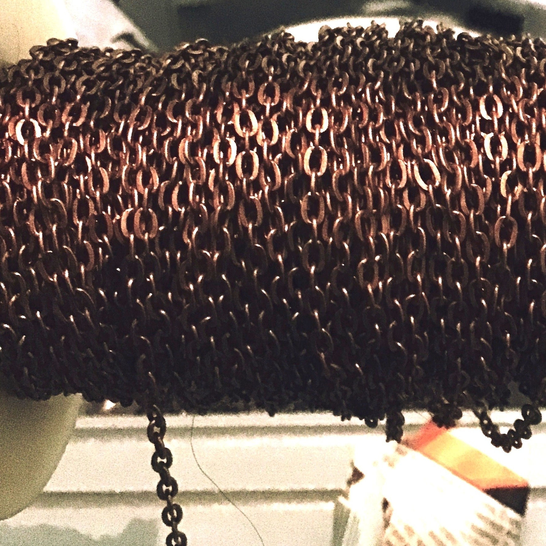 3mm X 2mm chain - antique copper